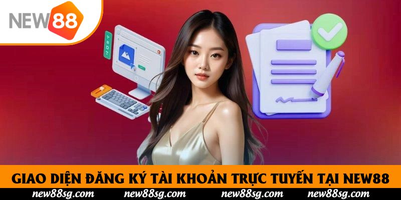Giao diện đăng ký tài khoản trực tuyến tại New88