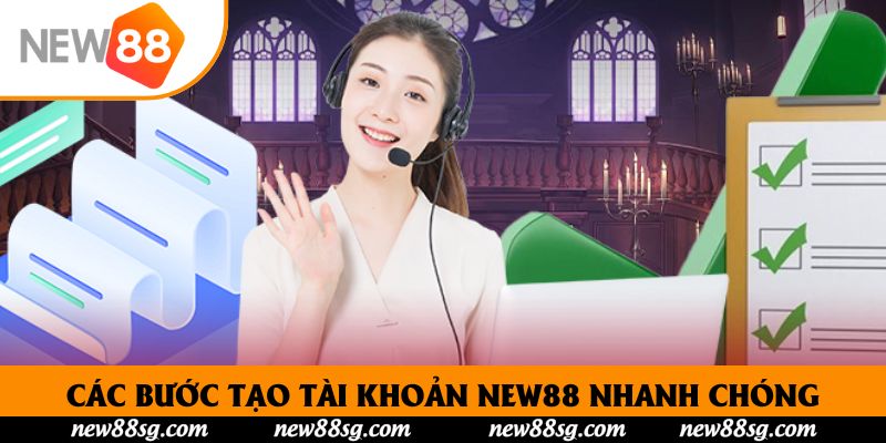 Các bước tạo tài khoản New88 nhanh chóng