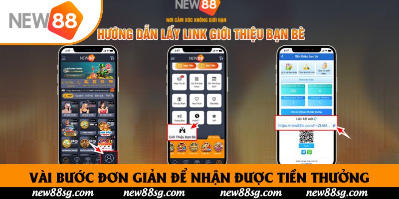 Vài bước đơn giản để nhận được tiền thưởng