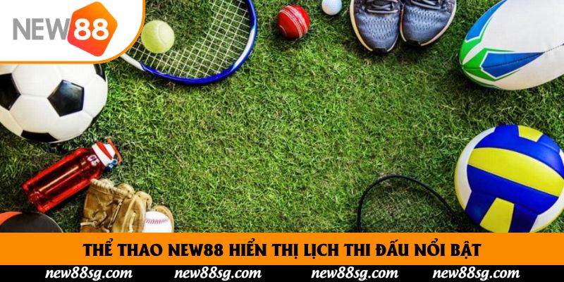 Thể Thao New88 hiển thị lịch thi đấu nổi bật